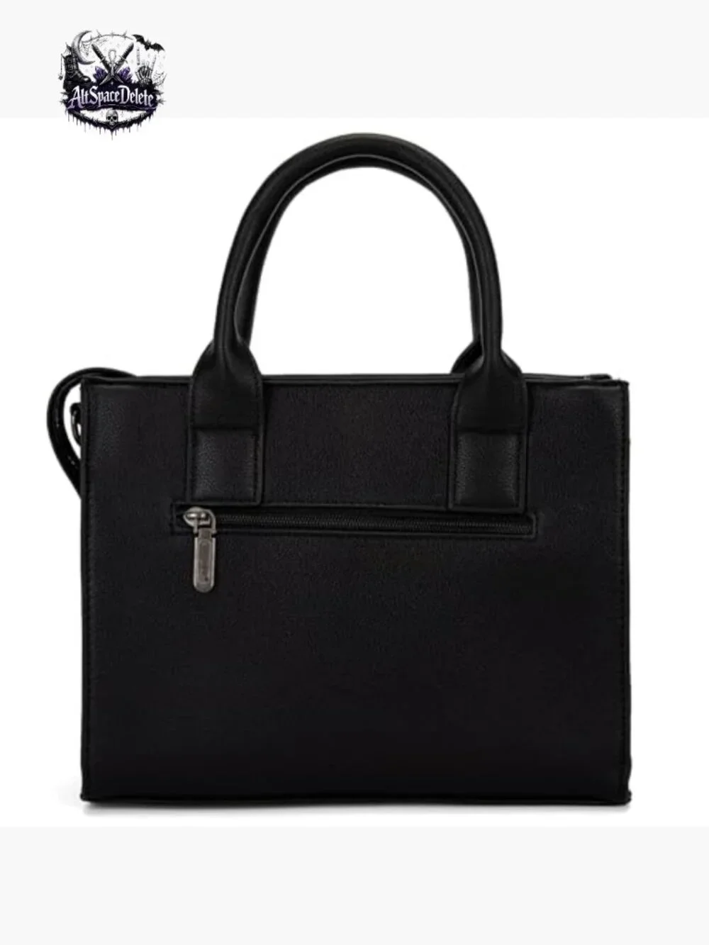 Medium Tote Bag with Adjustable Strap, Zipper Closure, Faux Leather - Picture 5 of 7